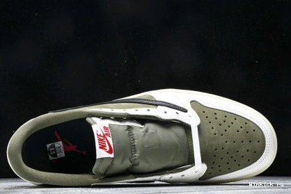 1 Low OLIVE  Jordan x Travis Air Scott 1027